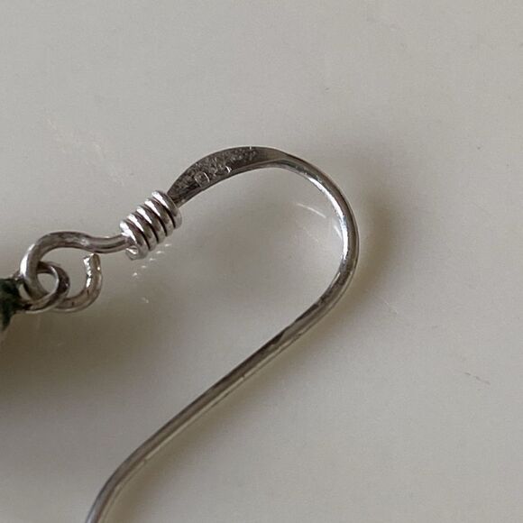 Lapis & Sterling Silver earrings - Picture 4 of 4